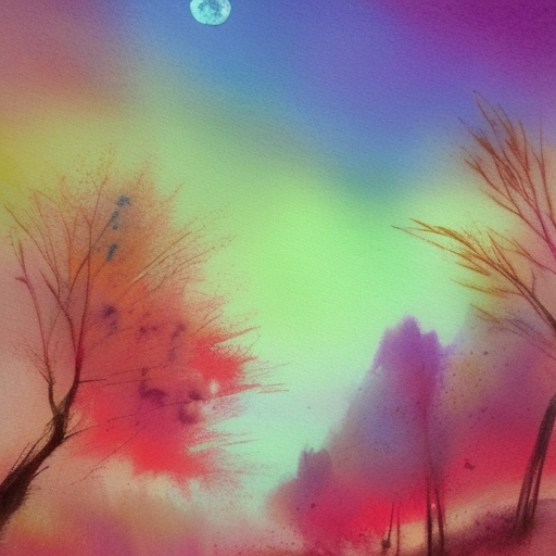 Une forêt abstraite, Pastel, Une peinture de Zao Wou-ki, Loir