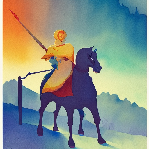 Jeanne D’Arc , Bleu, Automne, Cheval