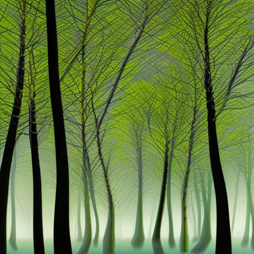 Une forêt quantique, du mimétisme, majestueusement ineffable, torcol