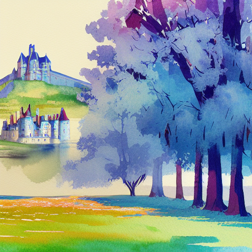 chateau Sully sur Loire, bleu, printemps, héron par kiki